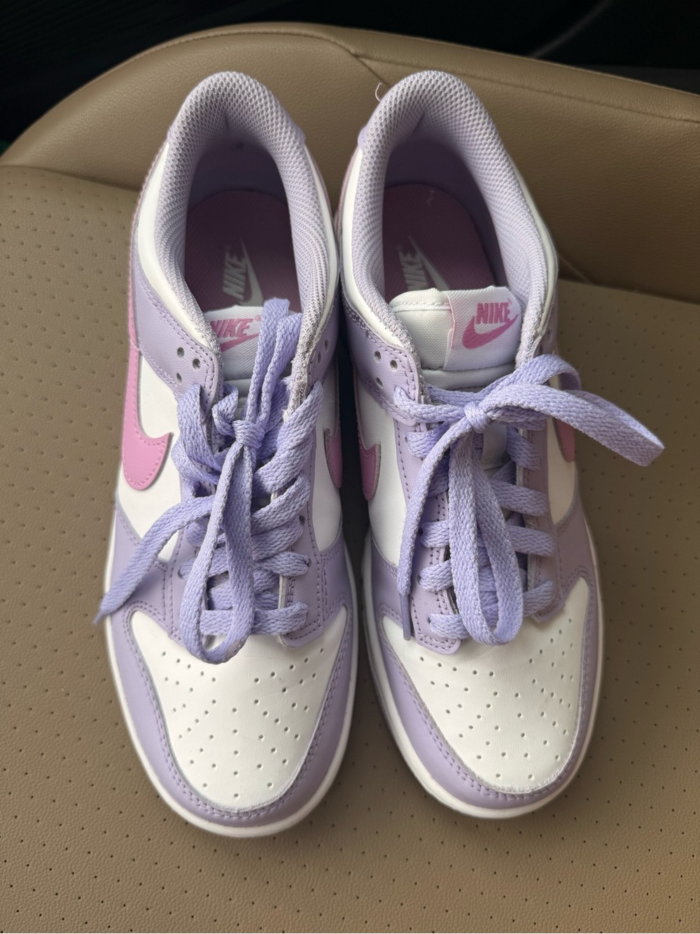 Nike Low-Top Sneakers in Lavender & Pink Accents